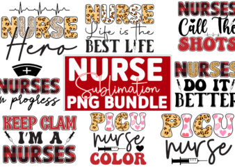 Nurse sublimation Design Bundle