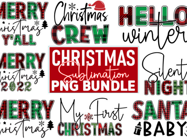 Christmas sublimation png design bundle