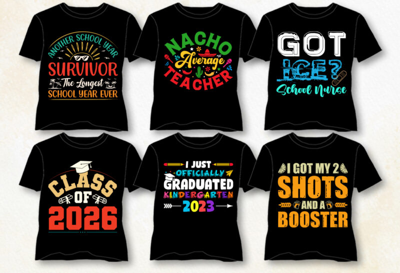 T-Shirt Design Bundle PNG SVG EPS