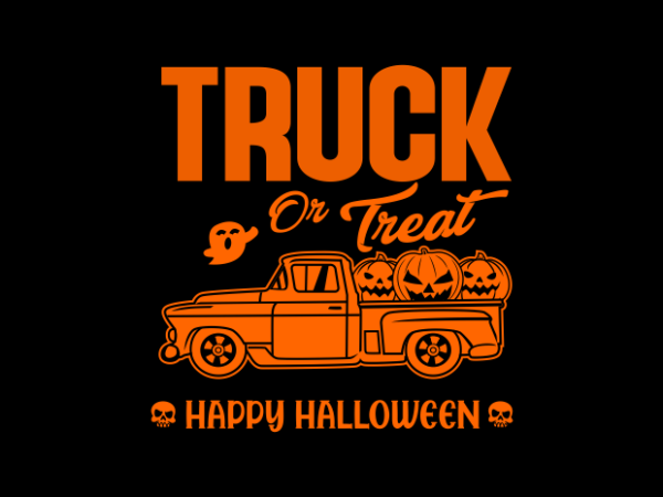 Truck of treat t shirt designs for sale