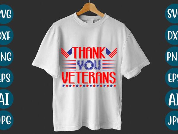 Thank you veterans t-shirt design