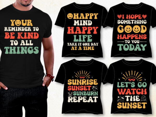 Trendy pod best t-shirt design bundle