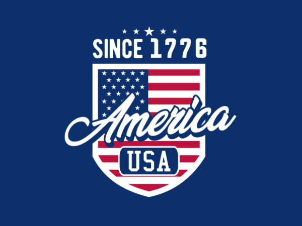 Usa 1776 t shirt vector graphic