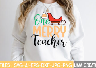 One Merry Teacher SVG Cut File, Christmas SVG Bundle, Christmas SVG, Merry Christmas SVG, Christmas Ornaments svg, Winter svg, Santa svg, Funny Christmas Bundle svg Cricut,CHRISTMAS SVG Bundle, CHRISTMAS Clipart, t shirt design online