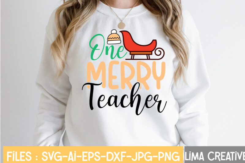 One Merry Teacher SVG Cut File, Christmas SVG Bundle, Christmas SVG, Merry Christmas SVG, Christmas Ornaments svg, Winter svg, Santa svg, Funny Christmas Bundle svg Cricut,CHRISTMAS SVG Bundle, CHRISTMAS Clipart,