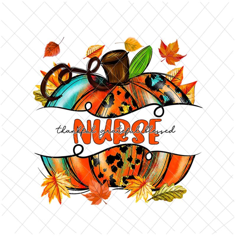 Nurse Thankful Png, Nurse Pumpkin Autumn Png, Nurse Fall Y’All Png, Nurse Png