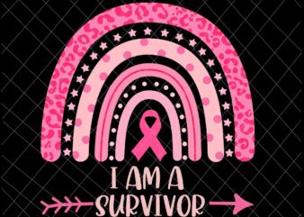 I Am A Survivor Svg, Survivor Breast Cancer Awareness Svg, Survivor Pink Ribbon Cancer Awareness Svg