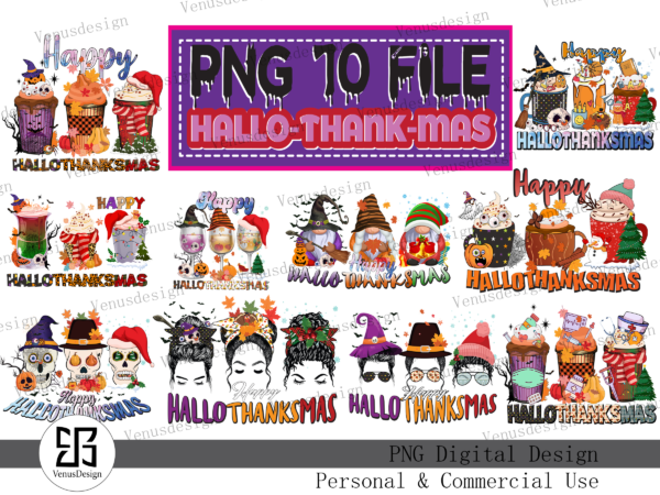 Hallo-thank-mas png 10 file graphic t shirt