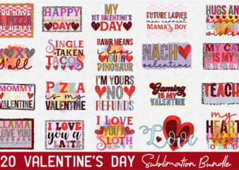 Valentine’s Day Sublimation Bundle t shirt vector art