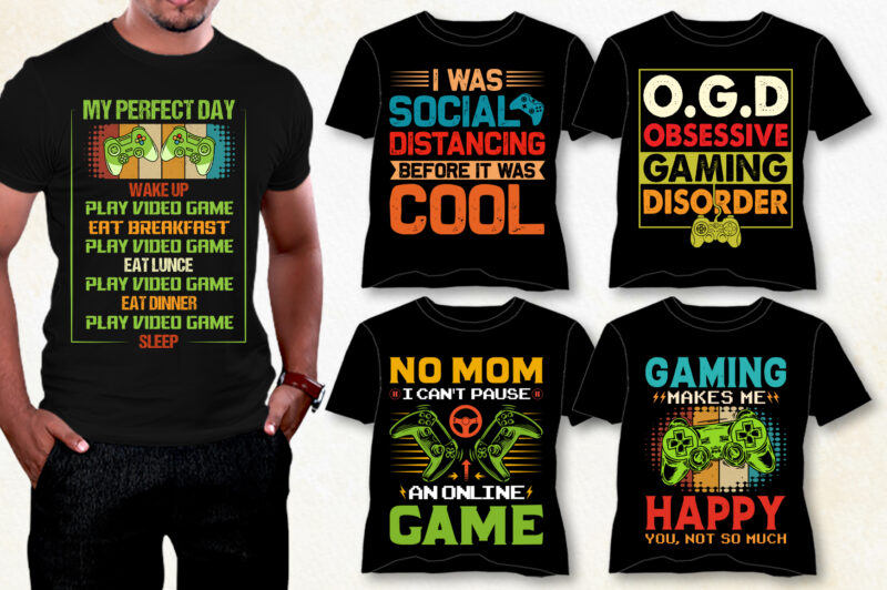 Video Game T-Shirt Design Bundle,video game t-shirt design, video game t shirt designs, video game tshirts, video game t-shirt, video game t-shirt design bundle, video game t-shirts, video game t-shirt