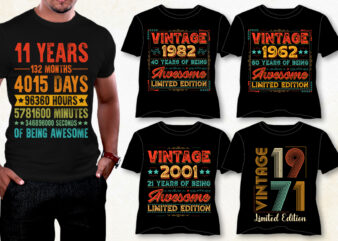 Vintage T-Shirt Design Bundle