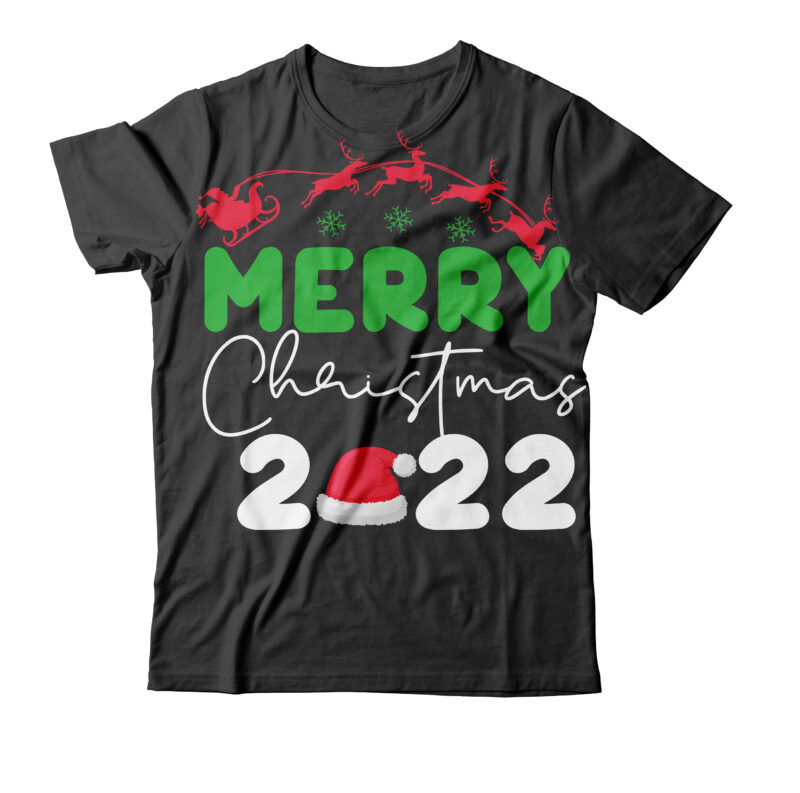 Merry Christmas 2022 T SHirt Design , Merry Christmas 2022 SVG Cut File , Christmas SVG Mega Bundle , 220 Christmas Design , Christmas svg bundle , 20 christmas t-shirt