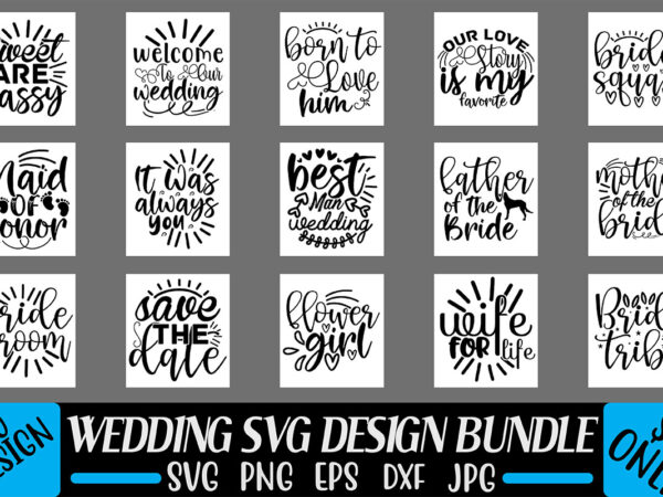 Wedding svg design bundle