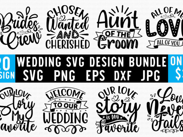 Wedding svg design bundle