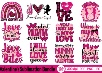 Valentine Day Sublimation Bundle