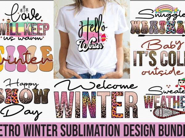 Winter sublimation design bundle