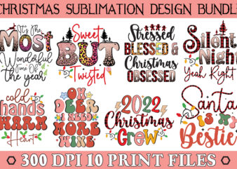 Christmas Sublimation Design Bundle