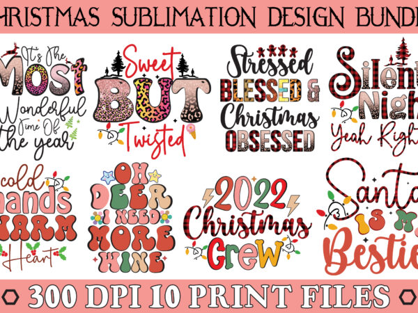 Christmas sublimation design bundle