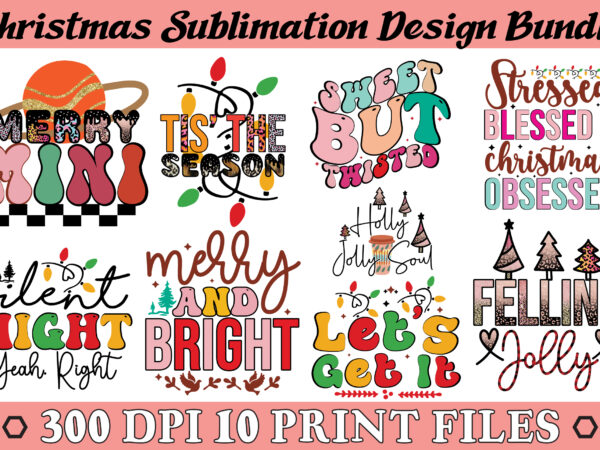 Christmas sublimation design bundle