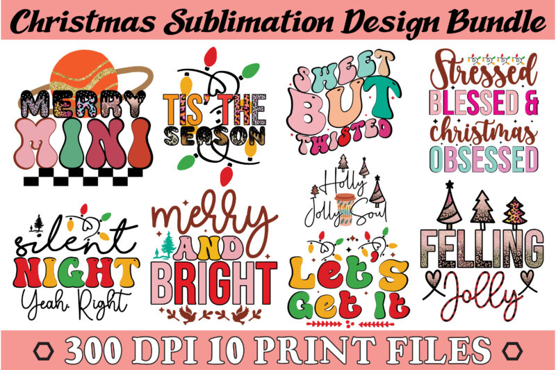Christmas Sublimation Design Bundle