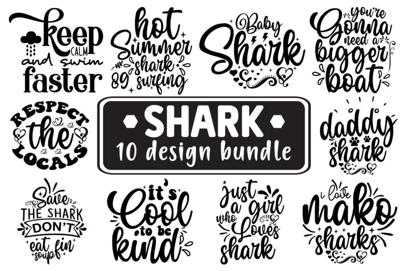 Shark Svg Design Bundle