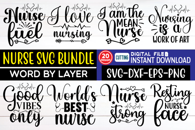 nurse svg bundle nurse, nursing school, funny nurse, nursing svg, christmas, for nurse, nurse graduation, registered nurse, nurse svg, silhouette cameo, commercial use, nurse quote svg, stethoscope svg, nurse team