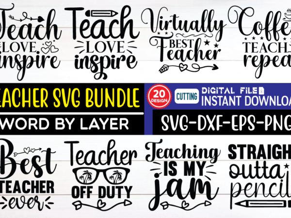 Teacher svg bundle teacher, svg, design, bundle, png, svg bundle, svg design, craft bundle, craft designs, cut files, cricut, svg files, png files, teacher designs, teacher bundle, teacher teacher svg