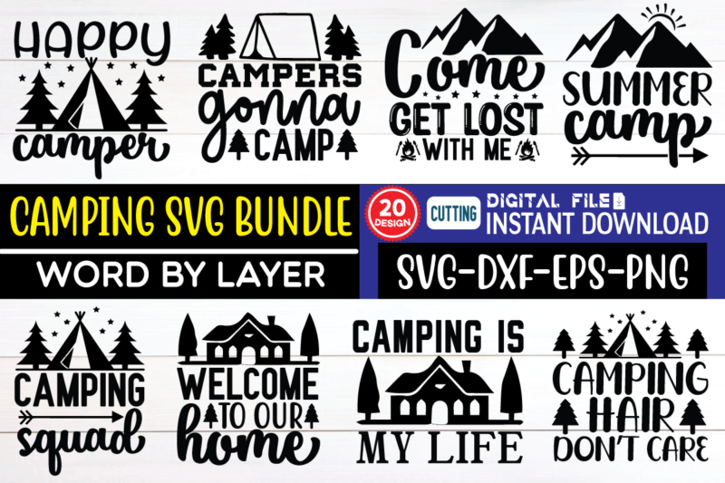 camping svg bundle camping, adventure, camping bundle, vector, vintage, bundle, desig, n vector, camping eps, camping vector, camping silhouette, camping crafts, camping illustration, camping logo, camping font, camping freebies, mountain