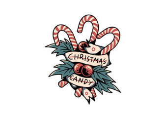 christmas candy t shirt vector file