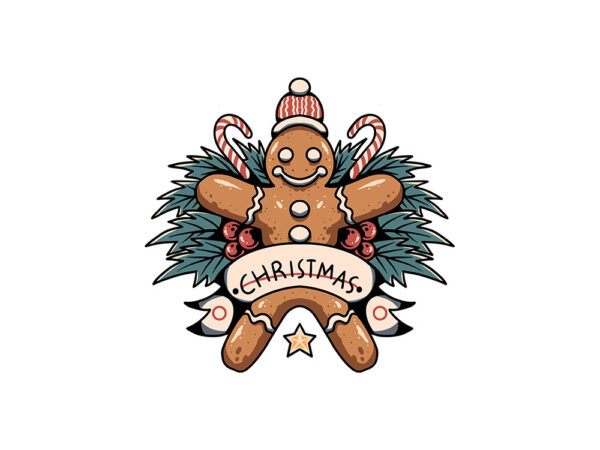 Christmas cookie t shirt vector file