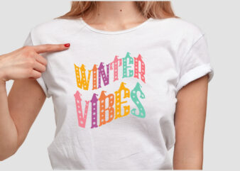 WINTER VIBES T SHIRT DESIGN