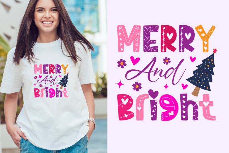 Christmas typography. Christmas craft for merchandise. Winter designs. Christmas t shirt designs