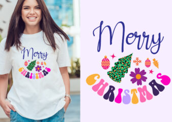 merry christmas vector for t shirt design