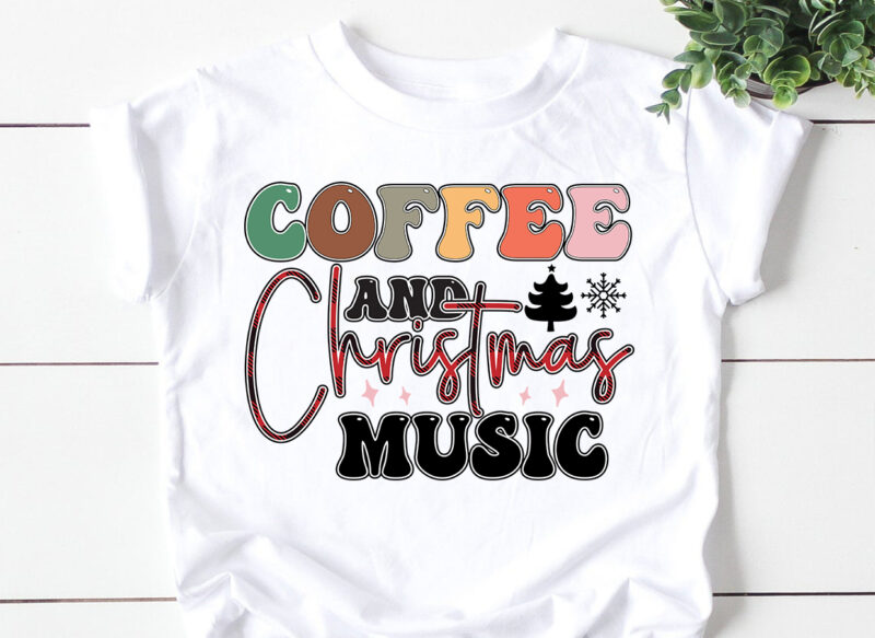 Coffee & Christmas music Sublimation