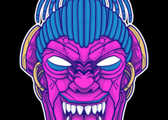 cyberpunk kong illustration