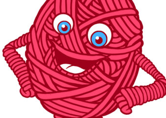 knitting yarn illustration