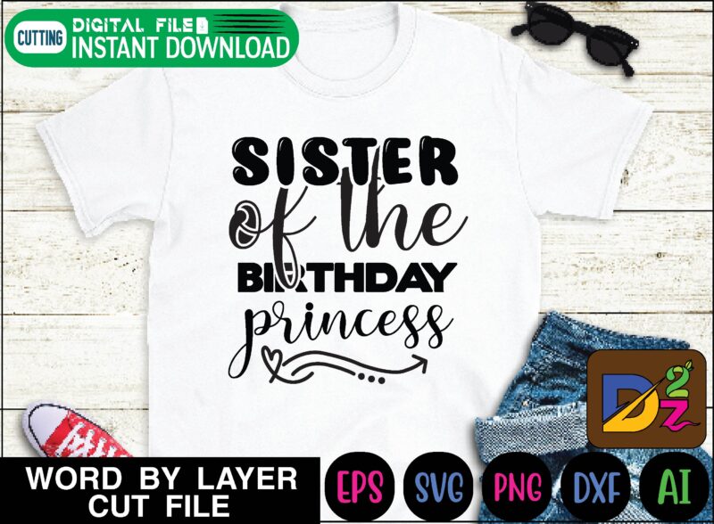 Birthday princess svg bundle birthday squad, birthday group, bithday queen, mommy and me outfits, family bundle svg, daughter of a queen, mother of a princess, mama mini, queen with crown