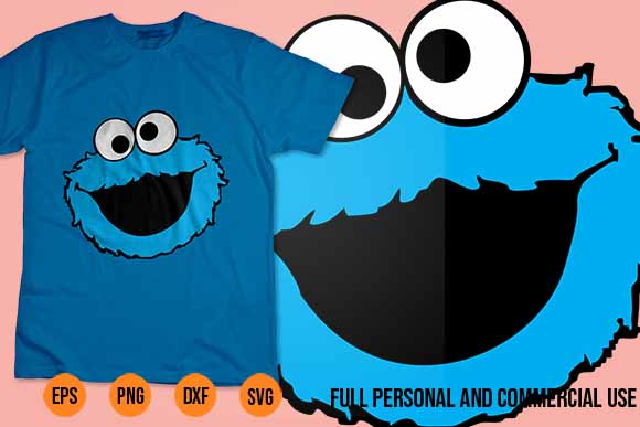 Cookie monster shirt design svg png funny cartoon monsters vector cookie monster shirt,monster,cartoon,funny,blue,svg,png,print,shirt design,shirt,design,tee,tees,t,tshirt,t shirt,