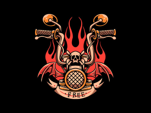 Free biker t shirt graphic design