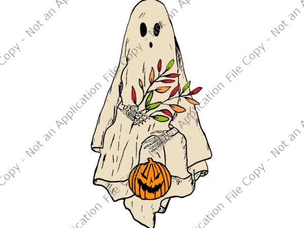 Vintage floral ghost svg, cute ghost halloween svg, funny floral ghost svg, halloween svg t shirt vector art
