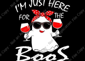I’m Just Here For The Boos Svg, Beer Halloween Svg, Ghost Beer Halloween Svg, Cute Ghost Halloween Svg, Boss Halloween Svg