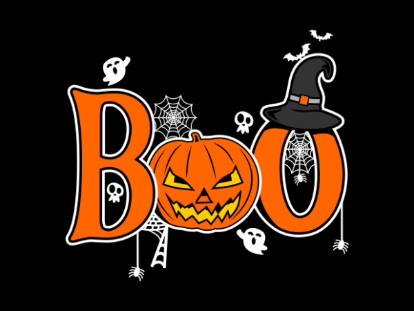 Halloween boo cartoon graphic t shirt