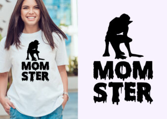 mom ster Halloween t shirt design template. Halloween party t shirt design. Typography, illustration Halloween t shirt design. Halloween day t shirt. Halloween night t shirt design.