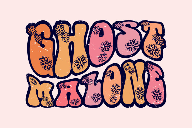 ghost malone Halloween T-Shirt Design. Halloween Vector Graphic. Halloween T-Shirt illustration. Horns head devil t-shirt design. Beautiful and eye catching halloween vector