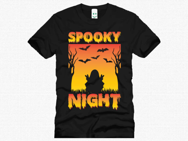 Spooky night t shirt design