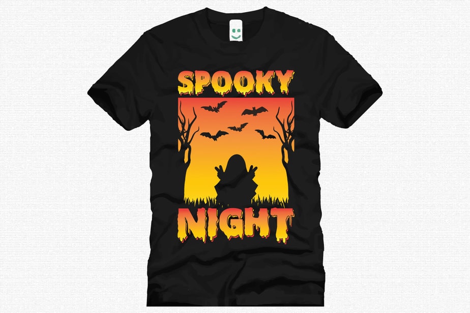 spooky night t shirt design - Buy t-shirt designs