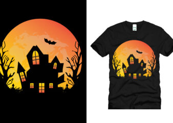 halloween vector t shirt design