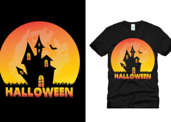 halloween vector t shirt design