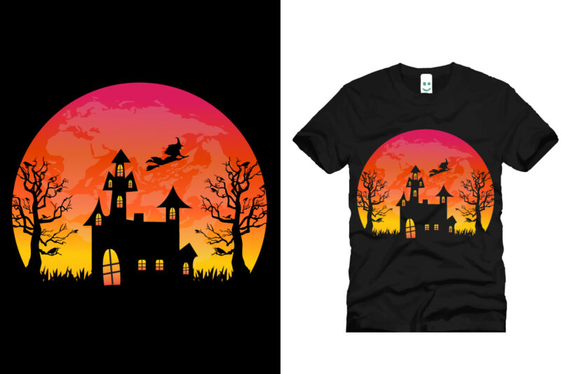 halloween vector t shirt design