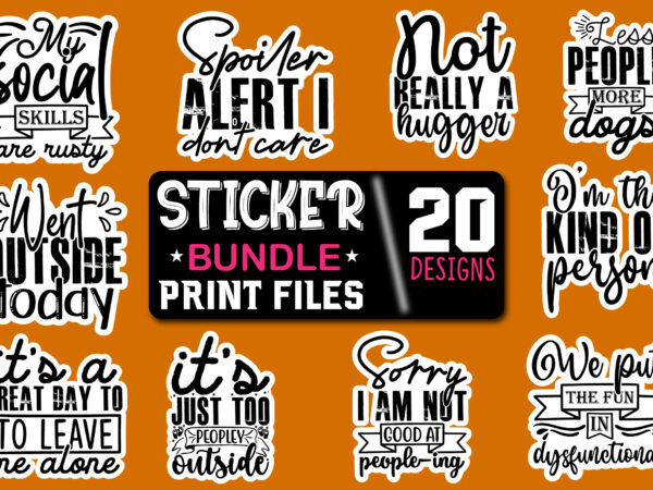 Sticker bundle /20 designs